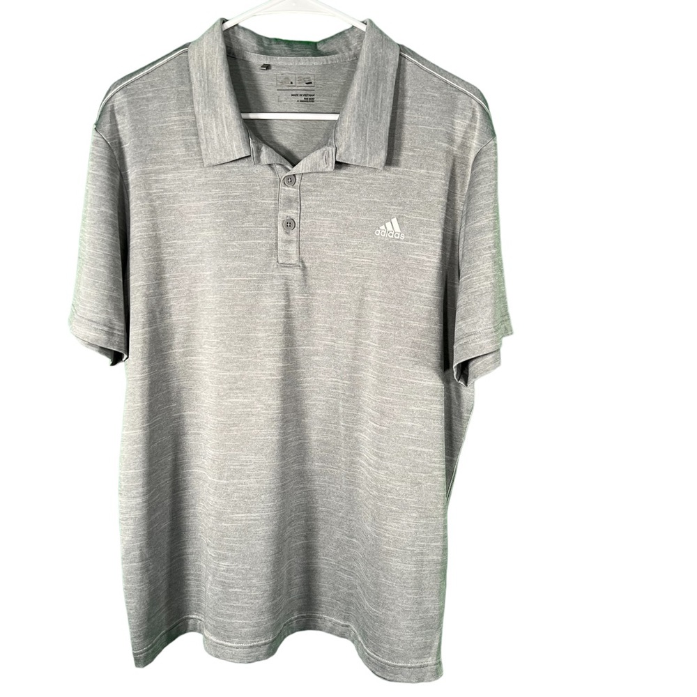 adidas Gray Heather Polo Shirt